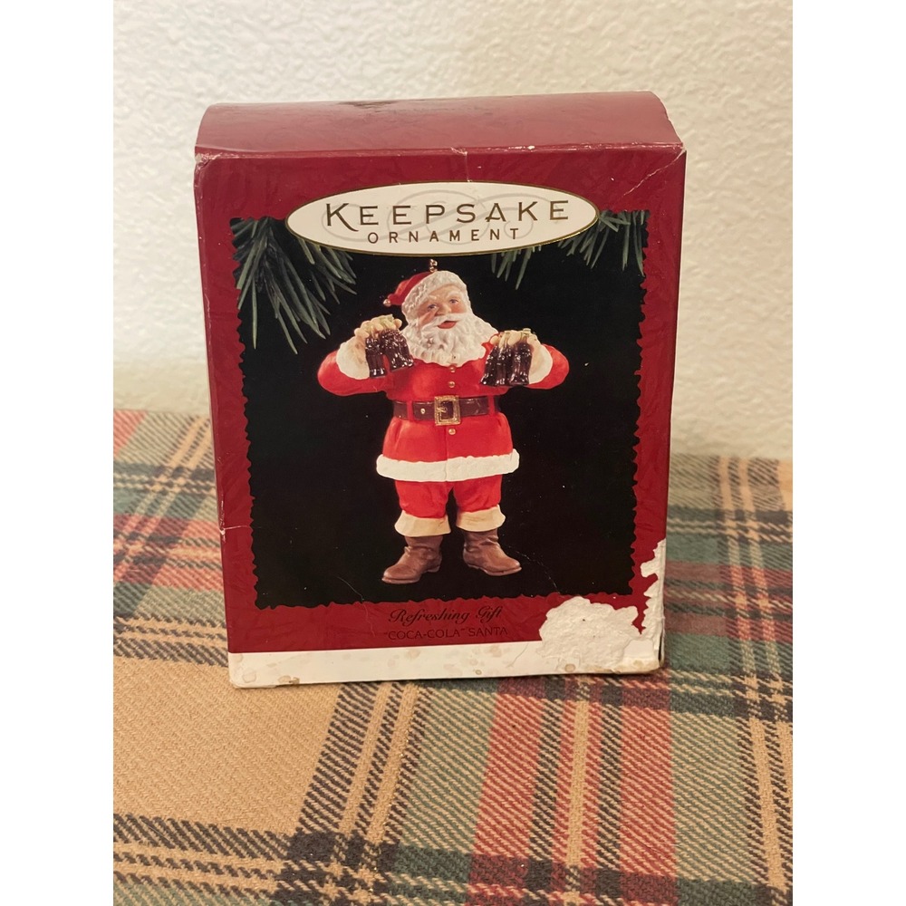 Hallmark Keepsake Ornament Coca-Cola Santa 1995 Red Excellent‎ QX4067